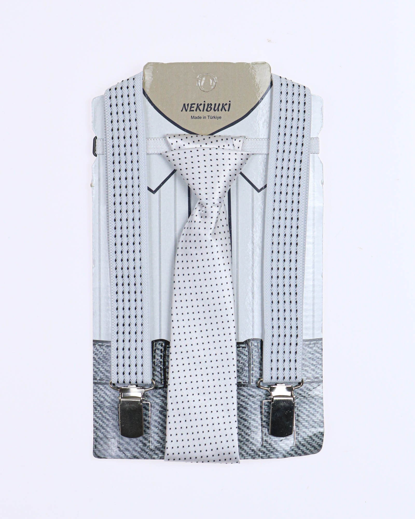 NEKIBUKI 1071 Набор подтяжки + галстук NEKIBUKI 1071 Набор подтяжки + галстук фото