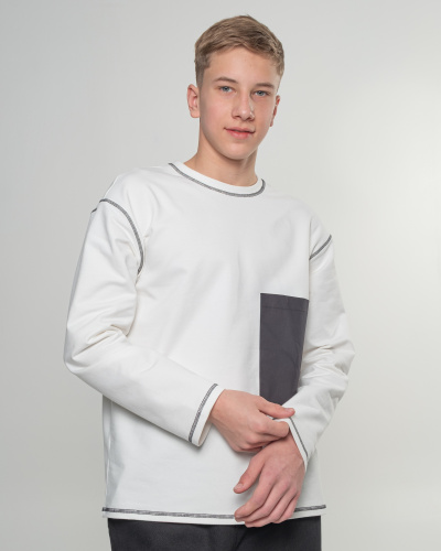 TMK 5001 Лонгслив (цвет: Белый 164 см)